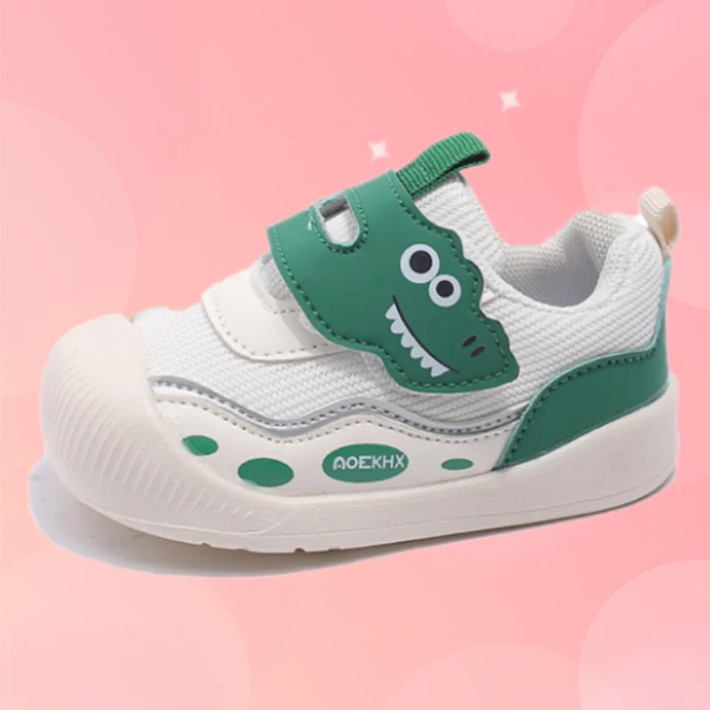 Baby Children Toddler Shoes Gray Lightweight Breathable Boys Girls Sports Functional Shoes Green Kid Baby Single Shoes Sandals