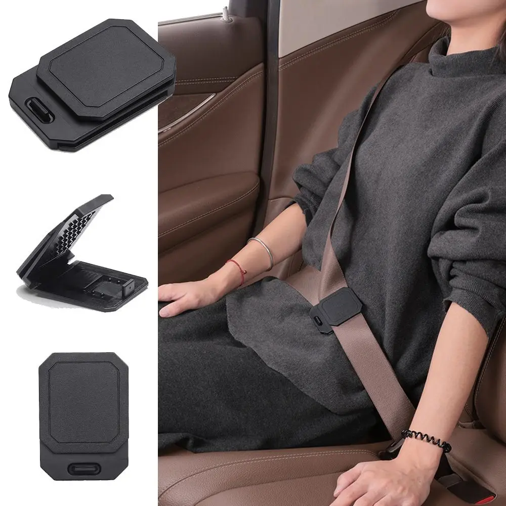 Universal Anti-Slip Car Seat Belt Comfort Clip Square ABS Seat Belt Fixing Clips Simple Clamp Neck Relief & Shoulder Protector