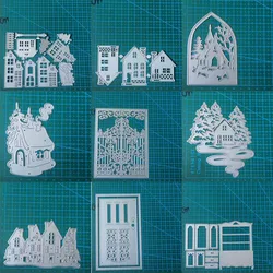 House door metal cutting dies mold Scrapbooking decoration paper craft knife mould blade punch template Embossing stencils