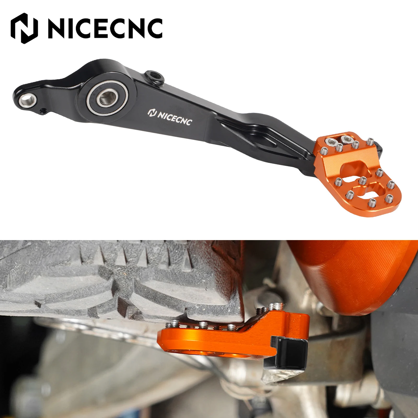 

For 2020-2024 KTM 390 Adventure 250 Adventure Rear Brake Lever Pedal Step Plate 250/390 Adventure Adv 390 Adv250 ADV 250 390