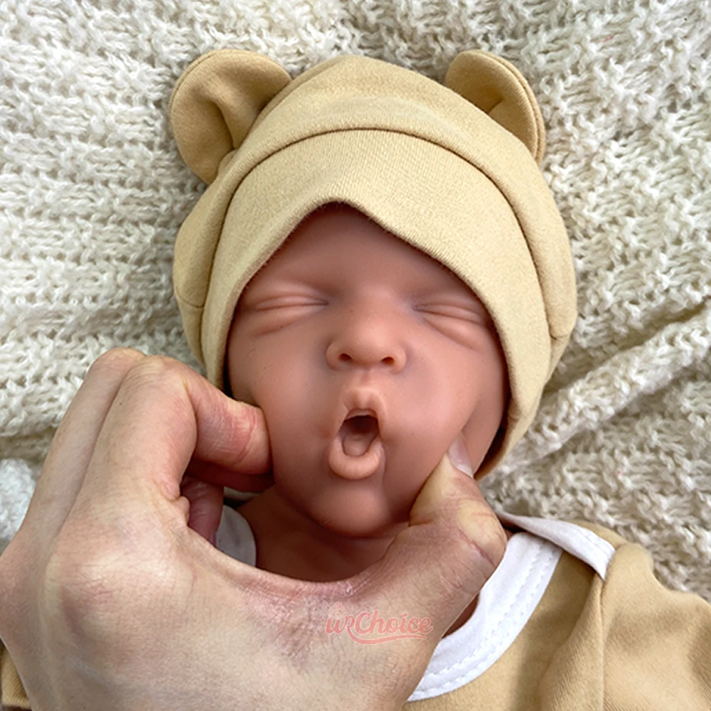 42 cm herboren siliconen babymeisje handgemaakte zachte levensechte waterdichte pasgeboren pop speelgoed voor kinderen aankleden en rollenspel plezier