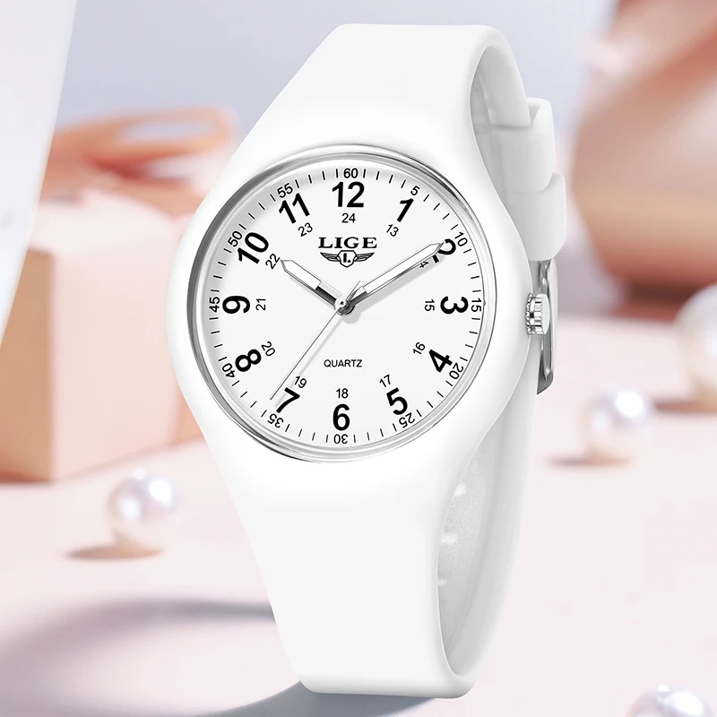 LIGE 2026 Orologi da uomo semplici per le donne Orologi da polso al quarzo casual moda Orologio da polso in silicone luminoso impermeabile Regali da donna Reloj