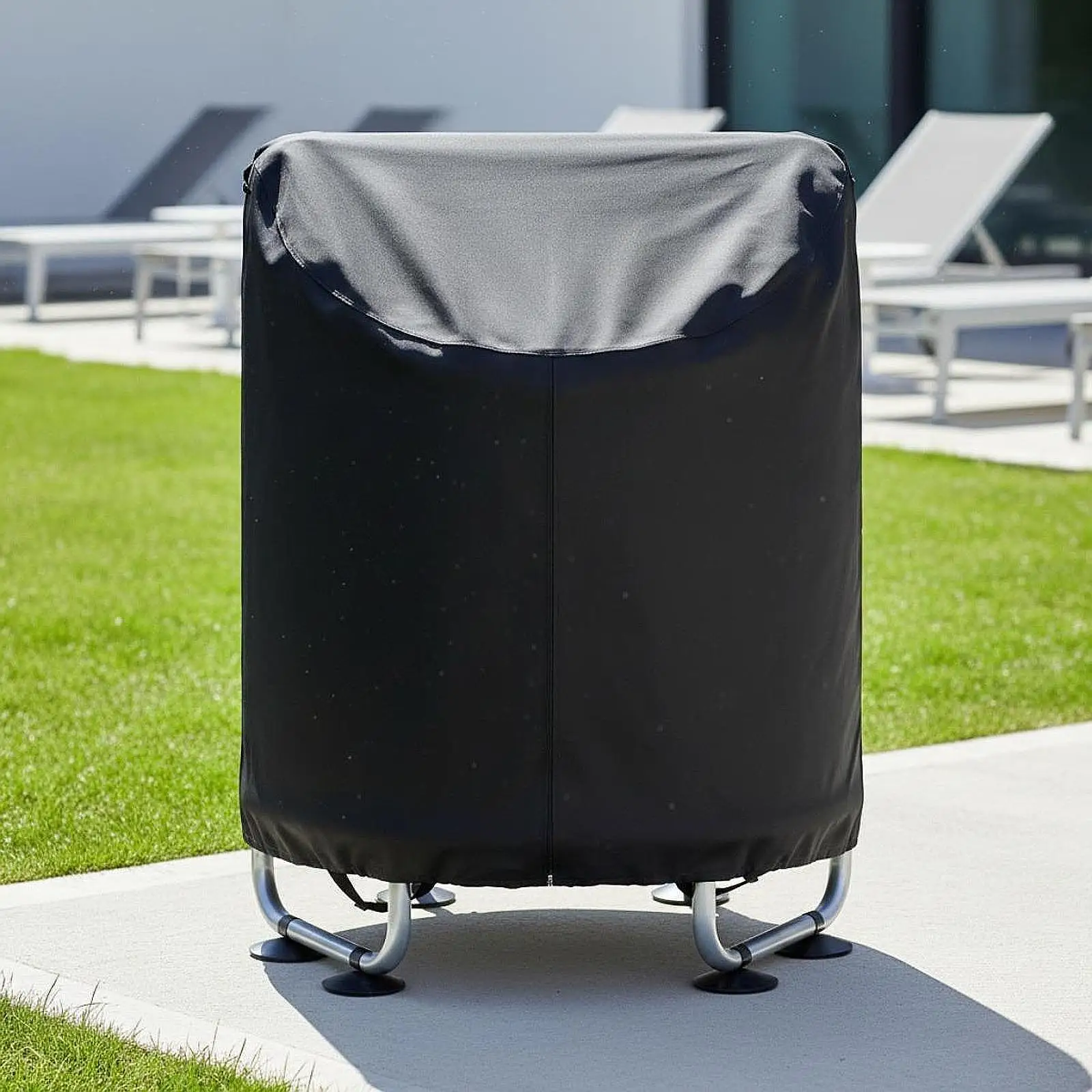 Housse de trampoline robuste pour extérieur, toutes saisons, protection contre la pluie et la poussière, fermeture éclair, poignée, installation facile pour les familles