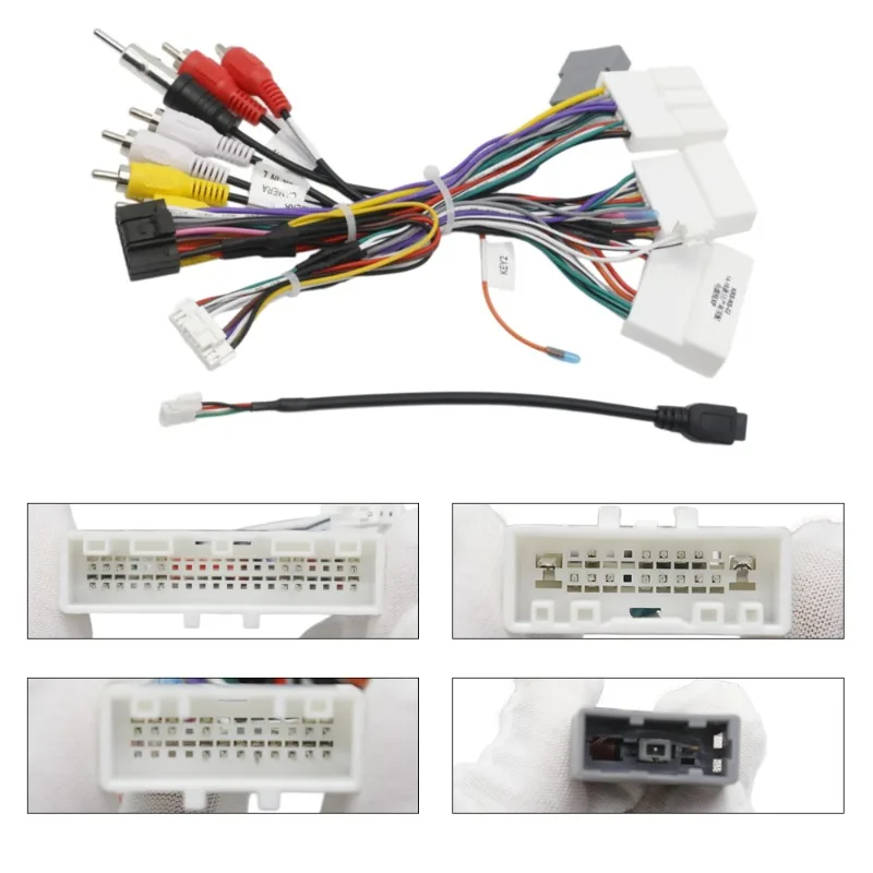 Car Radio Wiring Harness Power Cable For 2014-2018 Nissan X-Trail High Configuration Android Stereo Adapter