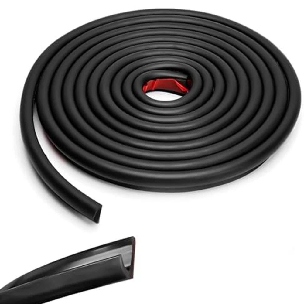 

5M RV Rain Gutter 1/2" Height Drip Rail PVC Rain Strip Roof J Shape Rain Gutter Soft Rubber Strip RV Water Guide Strip