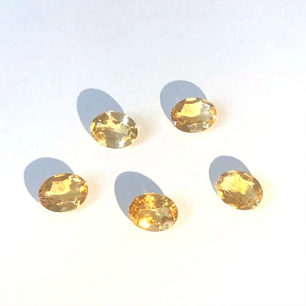 

1pc Natural Stones Crystals Citrine Faceted Oval Cabochon Quartz Gemstone Crystal Stone Reiki Spiritual Energy Chakra Home Decor