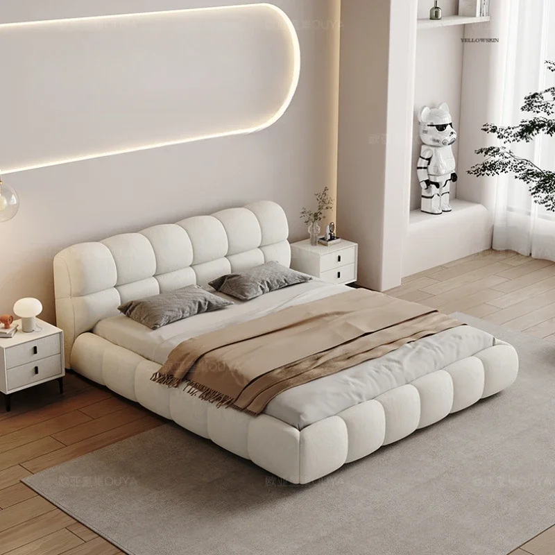 

Modern White Girls Double Bed Frame Simple Storage White Princess Bed Queen Size Cama Matrimonial Bedroom Set Furniture