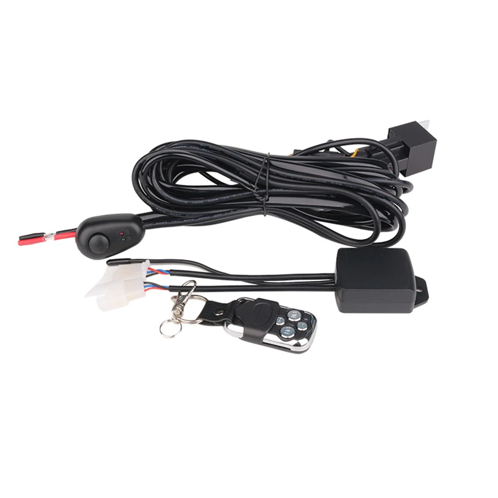 Work light harness kit 12V 40A LED light harness switch relay harness, suitable for automotive fog lights, work running lights