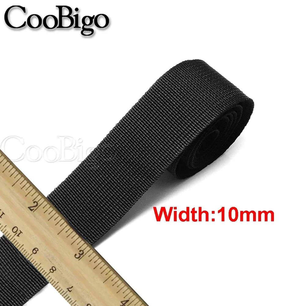 10Yards 10mm Polypropylene Webbing Strap Belt Tape Band Fabric Ribbon for Bag Backpack Diy Craft Haberdashery Sewing Accessory