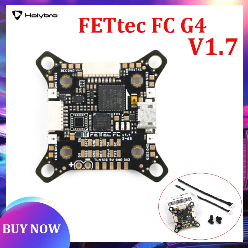 

Holybro FETtec FC G4 KISS V1.7 Firmware 170MHz 2-6S Flight Controller 5V/16V BEC 20X20mm 30.5X30.5mm for FPV Drones DIY