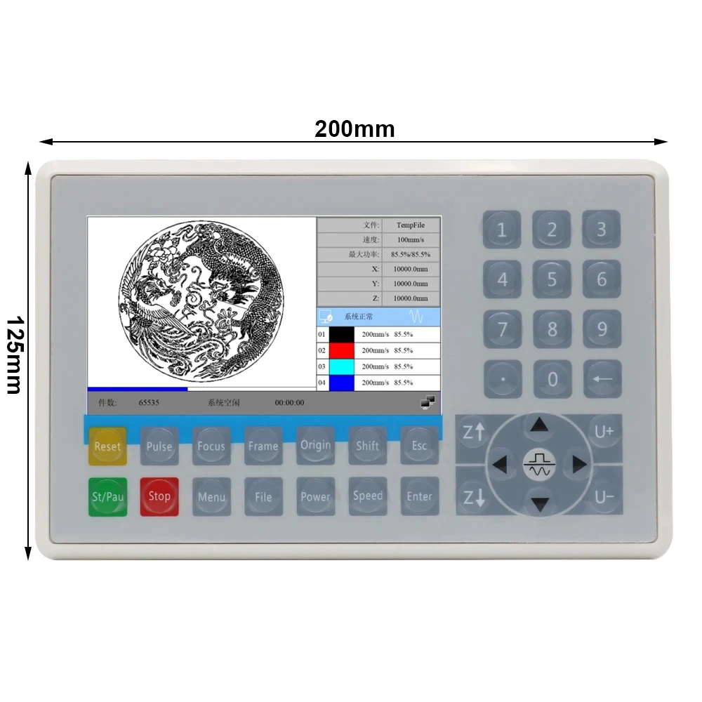 Imagem -02 - Qdhwoel Ruida Controlador Sistema de Controle a Laser Corte a Laser Atualização da Máquina de Gravura Rdc6445g Rdc6445s Rdc6442 Rdc6442g