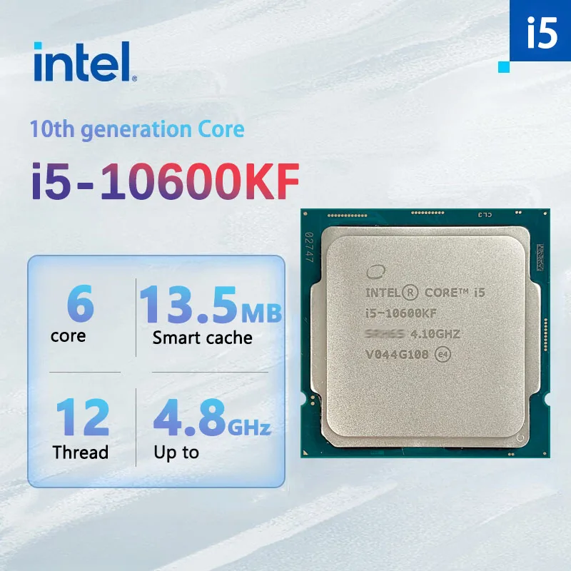 Intel Core i5-10600KF New I5 10600KF 4.1 GHz Six-Core Twelve-Thread CPU Processor  65W LGA1200  but no fan