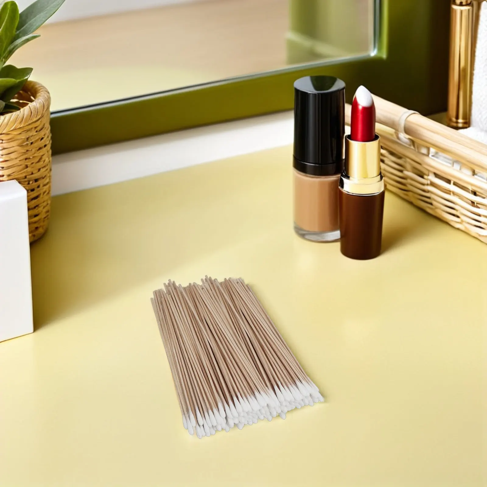 500pcs 15Cm Long Handle Cotton Swabs Hygienic Wooden Stick Single Head Multi-Purpose Cleaning Tools For Jewelry Precision