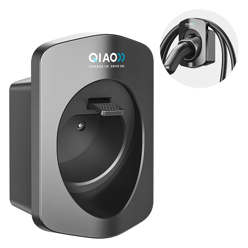 

Type 2 EV Charger Holder - Universal | Strong Organiser Cable Holder Type 2 Wall Bracket, EV Charging Cable Tie Organiser