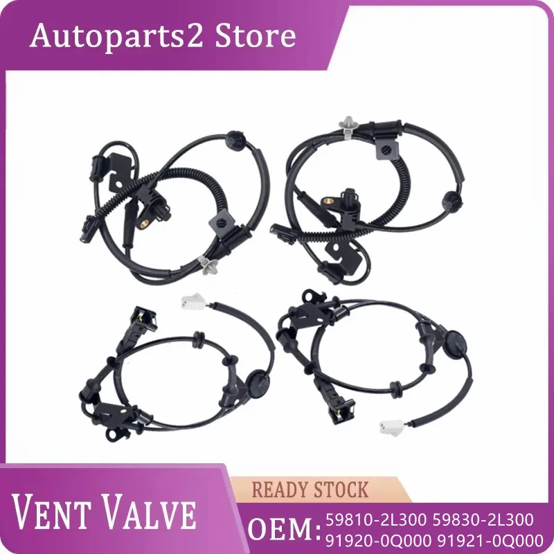 59810-2L300 59830-2L300 91920-0Q000 91921-0Q000 4Pcs ABS Wheel Speed Sensor Front Rear Left Right for hyundai kai ELANTRA