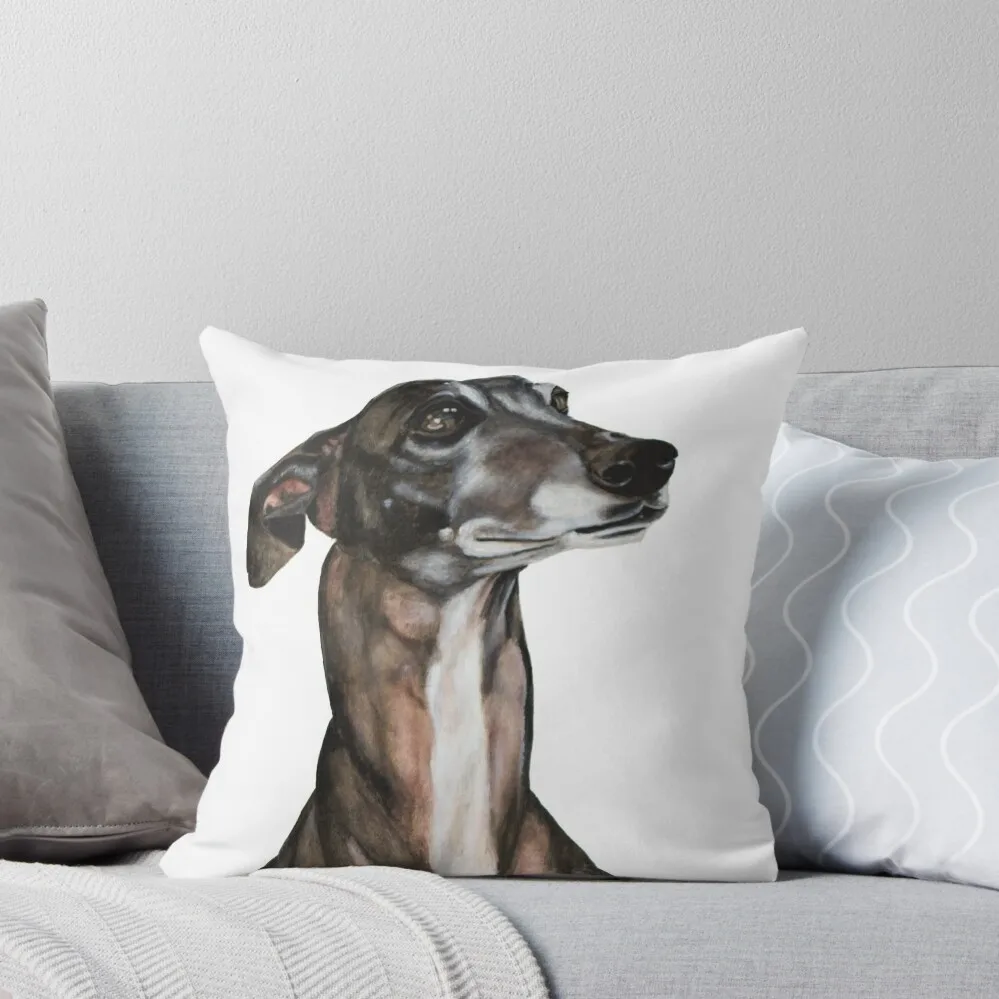 

Greyhound - Galgo Espanol - Negra Throw Pillow luxury covers Sofas Covers pillow pillowcase Decorative Cushions pillow