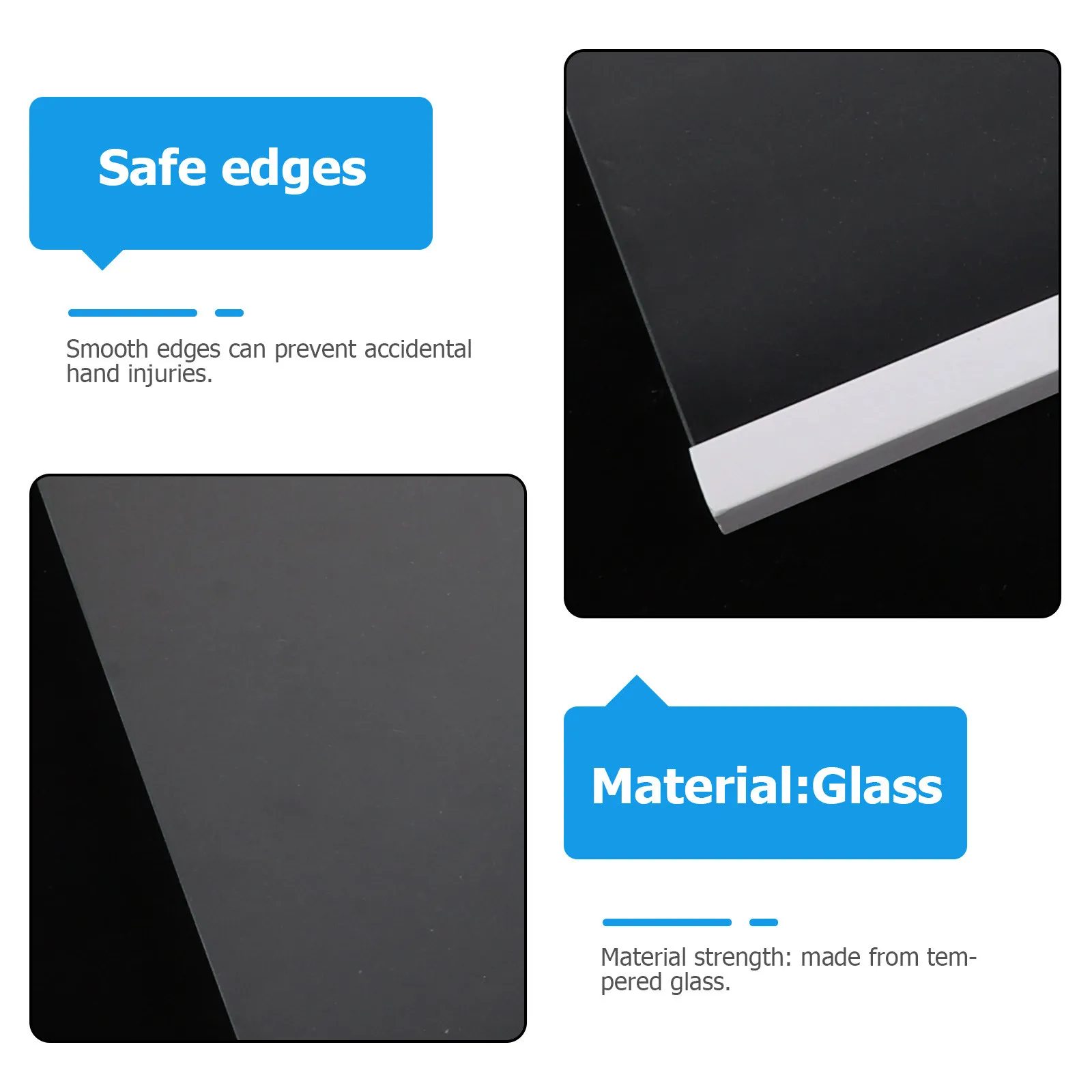 Universal Refrigerator Glass Shelf Tempered Glass Fridge Shelf Replacement Clear Storage Divider Food Organizer Kitchen Freezer