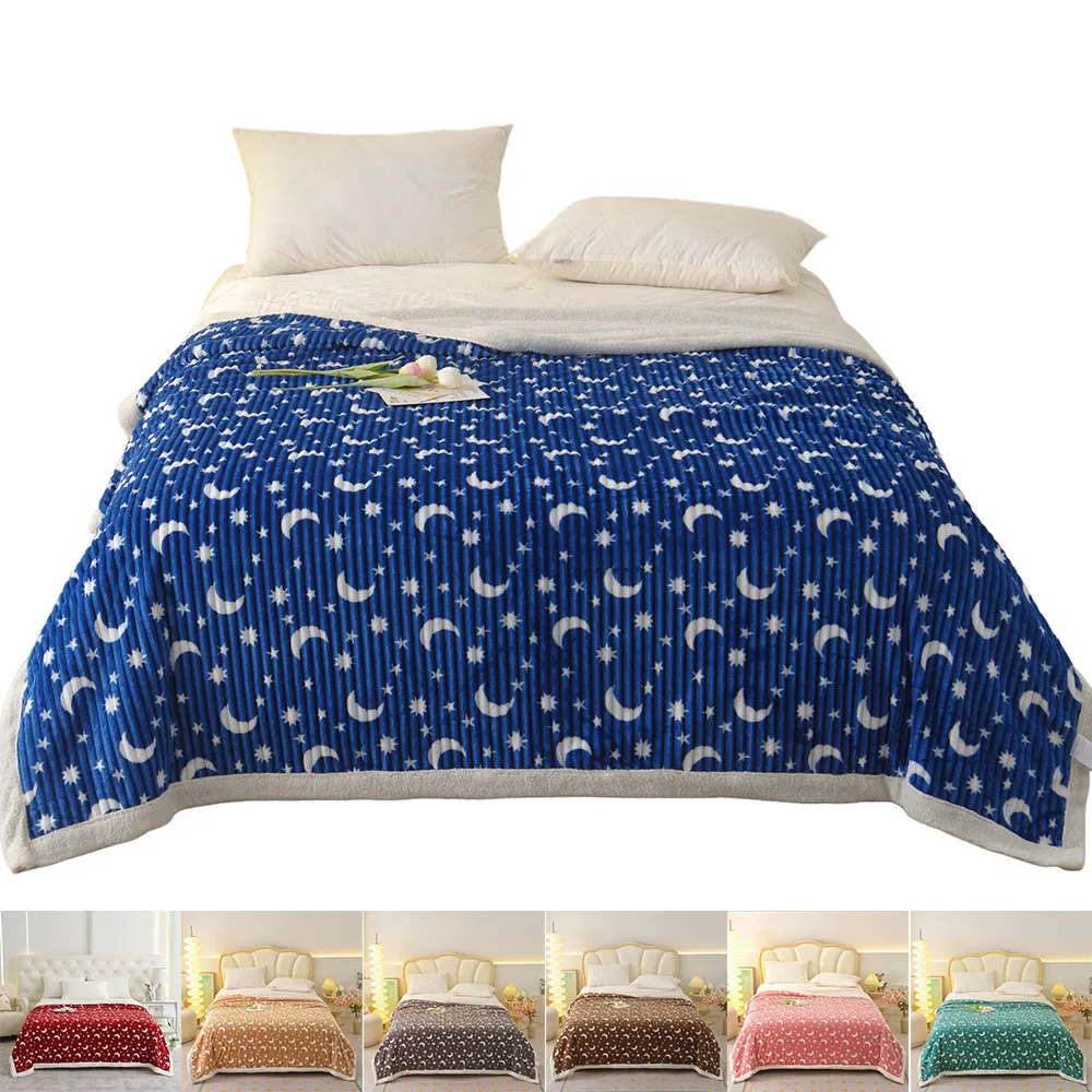 

New Soft Warm Spring Winter Double-sided Blanket Lamb Wool Blanket Thickened Warm Leisure Blankets Office Nap Cobertor/담요