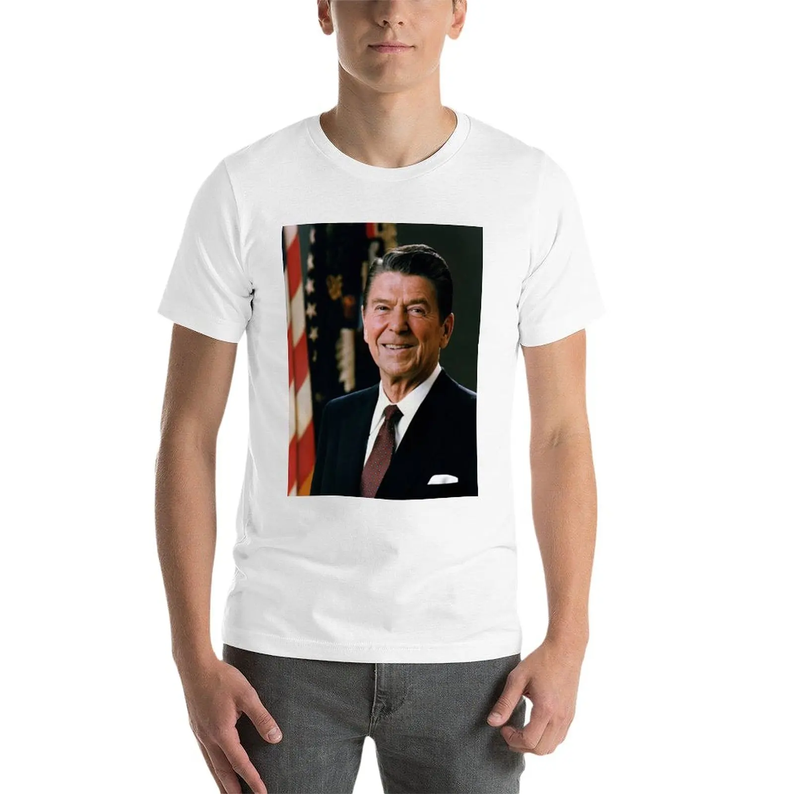 New Ronald Reagan T-Shirt black t shirt sweat shirts funny t shirts for men