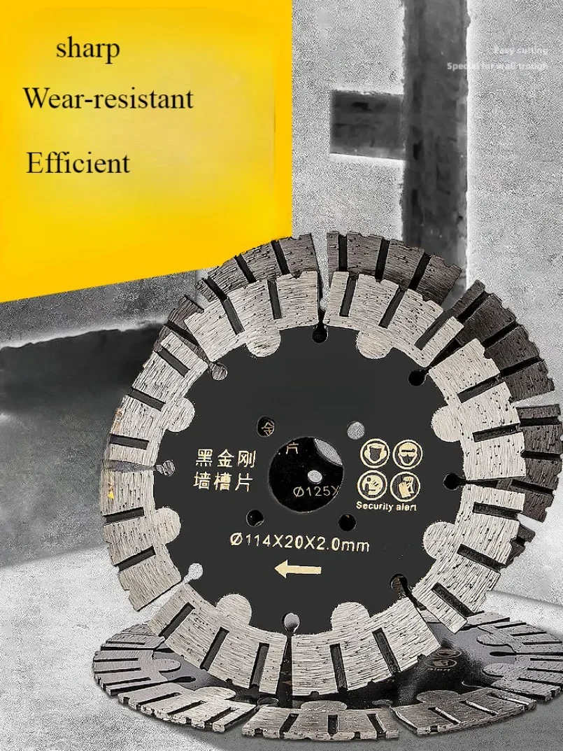 Dry Saw Blades Cutting Discs for Granite Concrete Masonry V-Tooth Corrugated 1Pc Dia 125mm Dry Cut