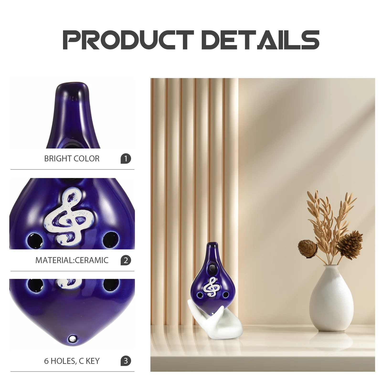 

Beginner Ocarina for Adult Musical Instrument Small Transverse Alto Instruments