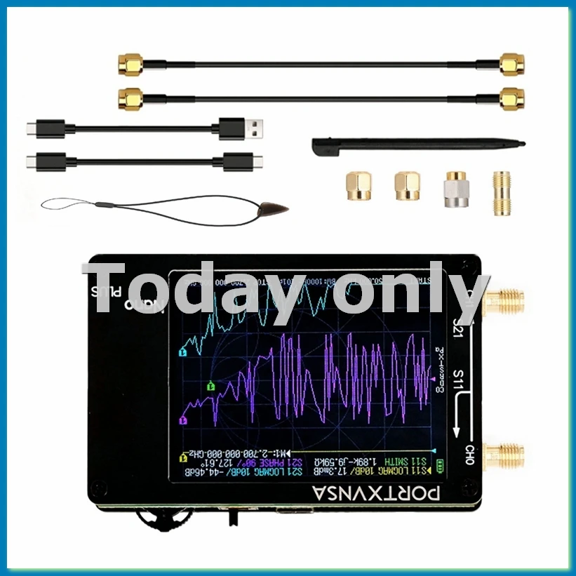 For Handheld Spectrum Analyzer 50KHz-2.7GHz Vector Network Antenna Analyzer MF HF VHF UHF Antenna Tuner-A86Z