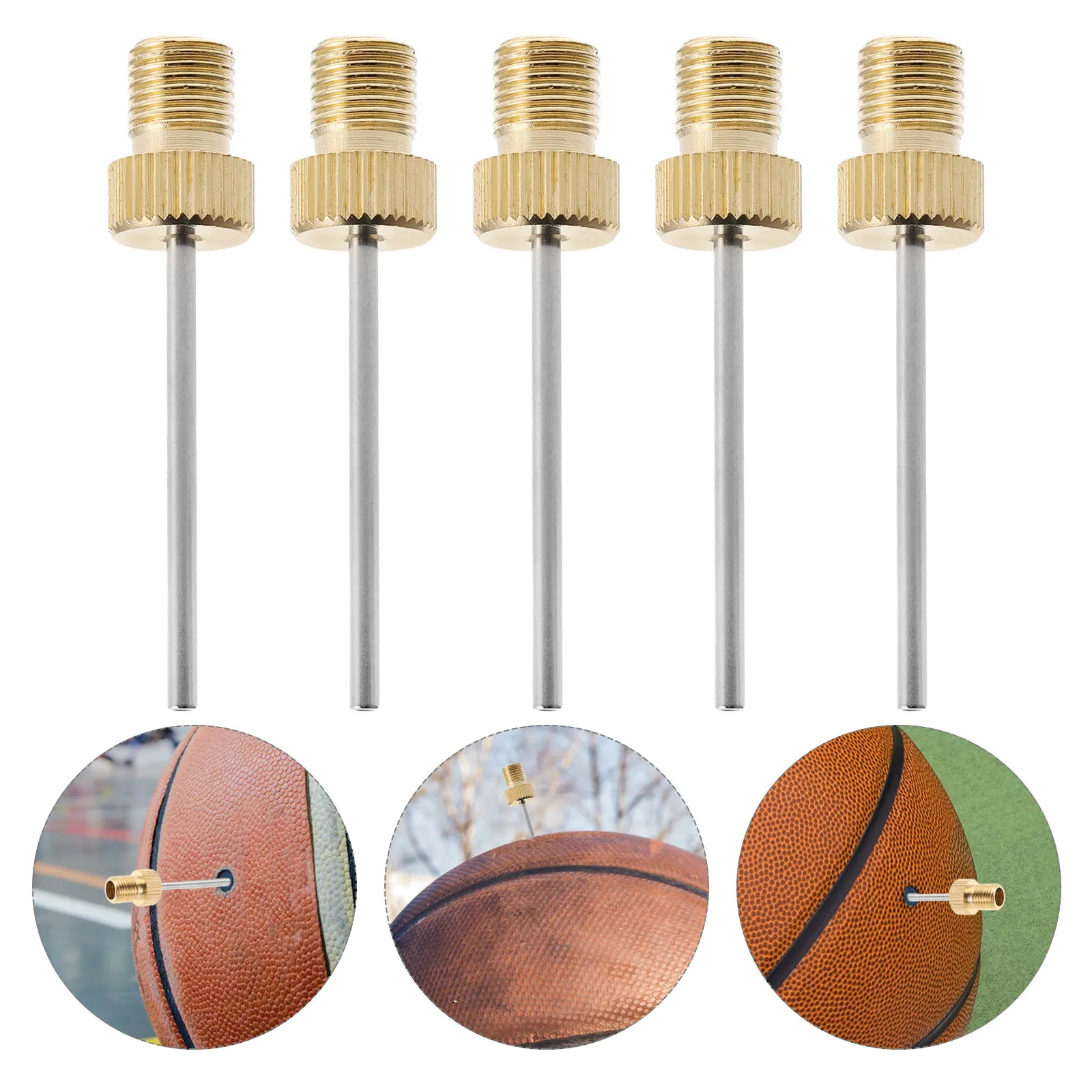 

10Pcs Ball Pump Needles Rustproof Stainless Steel Inflation Needles for Basketball Football Soccer Air Pump Accessories