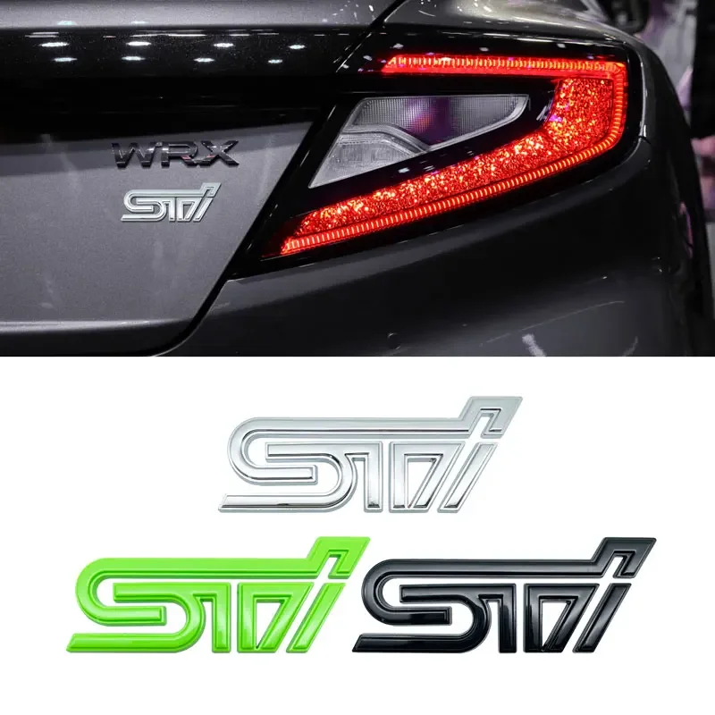 Car Metal Emblem Stickers Auto Body Side Rear Trunk Badge Decal for Subaru STI Logo WRX BRZ DRL XV Outback Legacy Forester