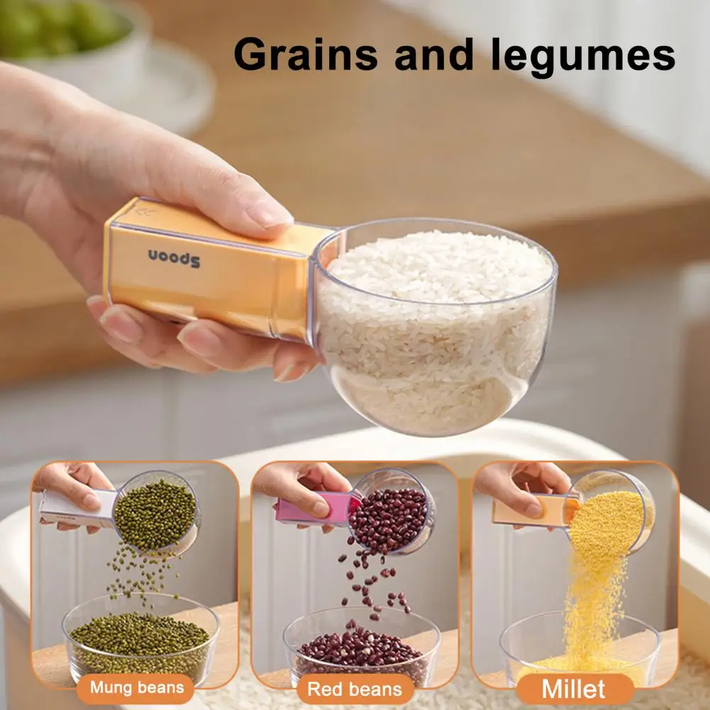 Graduated Spoon With Insect-Proof Storage Box Removable Handle Transparent Measuring Spoon 40ml-160ml Food-Grade Kitchen Tool