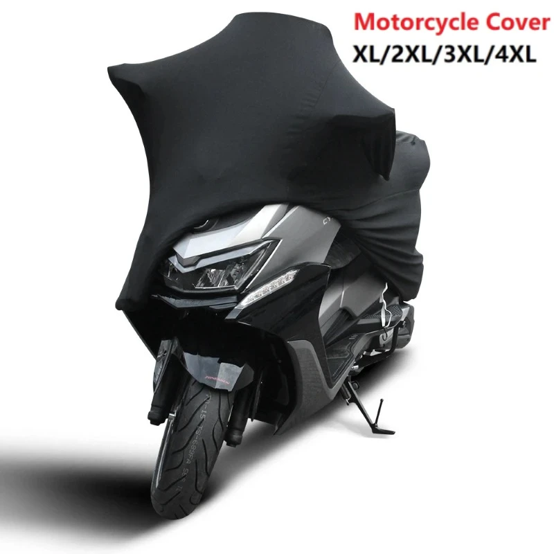

Универсальные эластичные чехлы для мотоциклов XL-4XL, защита от УФ-излучения, для использования в помещении и на улице, пылезащитные чехлы для мотоциклов и скутеров, эластичная ткань