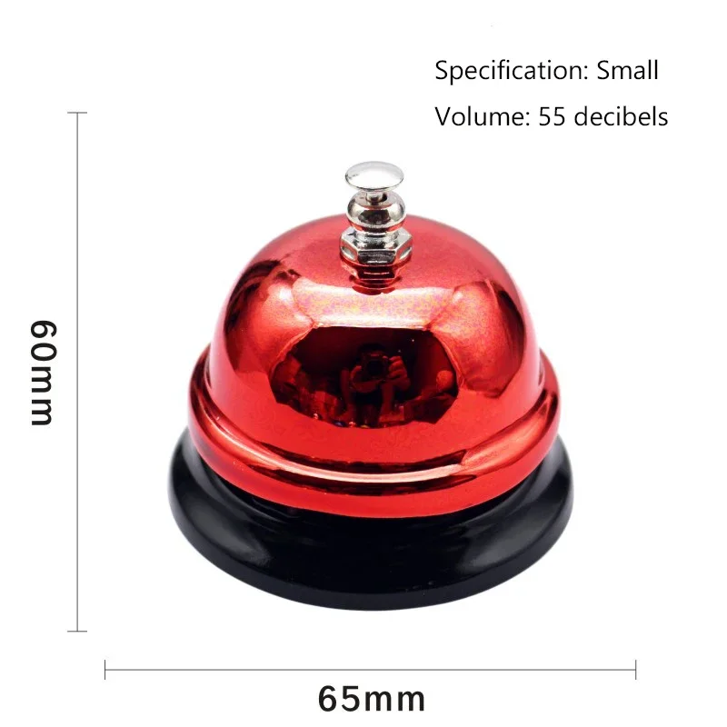 65mm Call Bell Desk Christmas Kitchen Hotel Counter Reception Christmas Bells Small Single Dining Bell Table Summoning ring