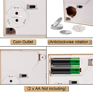 البلاستيك الالكترونية الإيداع ادخار المال مربع الآلي الباندا القط عملة البنك الإبداعية أصبع البنك لطيف لعبة للأطفال هدية أعلى 10 مبيعات رقمية لبنوك الخنزير - رقم 6