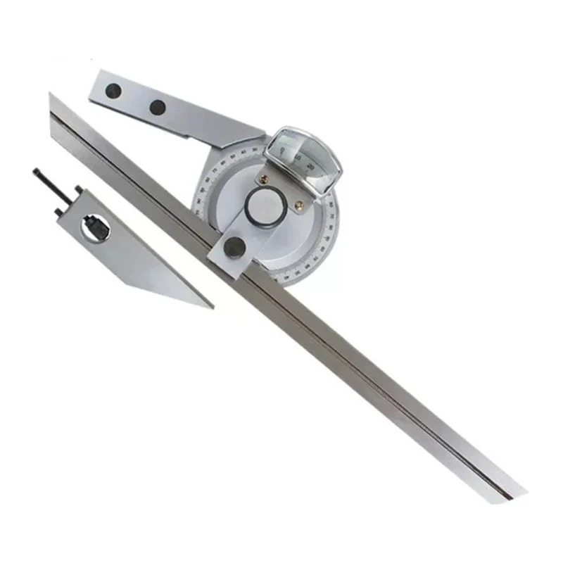Universal Angle Ruler 0-360 ° Multifunctional Protractor Combination Angle Meter Ruler Vernier Indexing Instrument