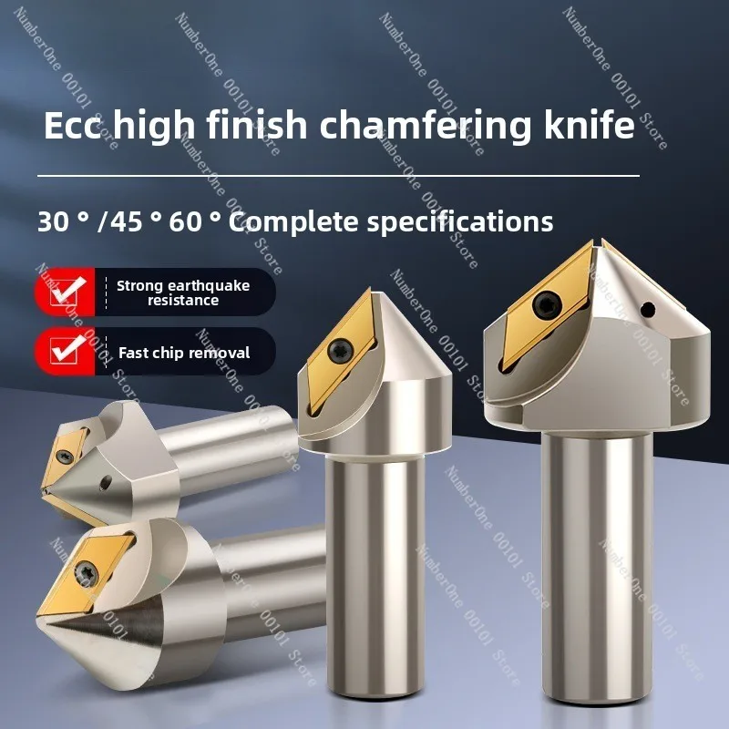 Long edge chamfer milling rod numerical control chamfer rod 30 degrees 45 degrees 60 degrees XET10101 XCET170404