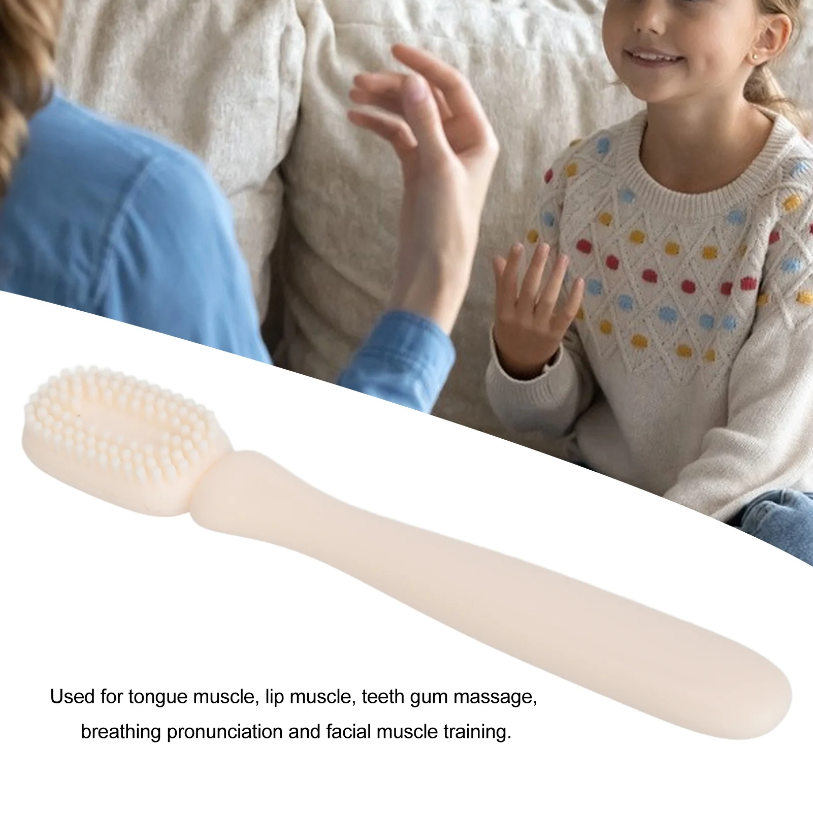 Oral Sensory Massage Brush Oral Stimulation Mouth Brush Textured Oral Muscle Training for Autistic Children for Rehabilitation