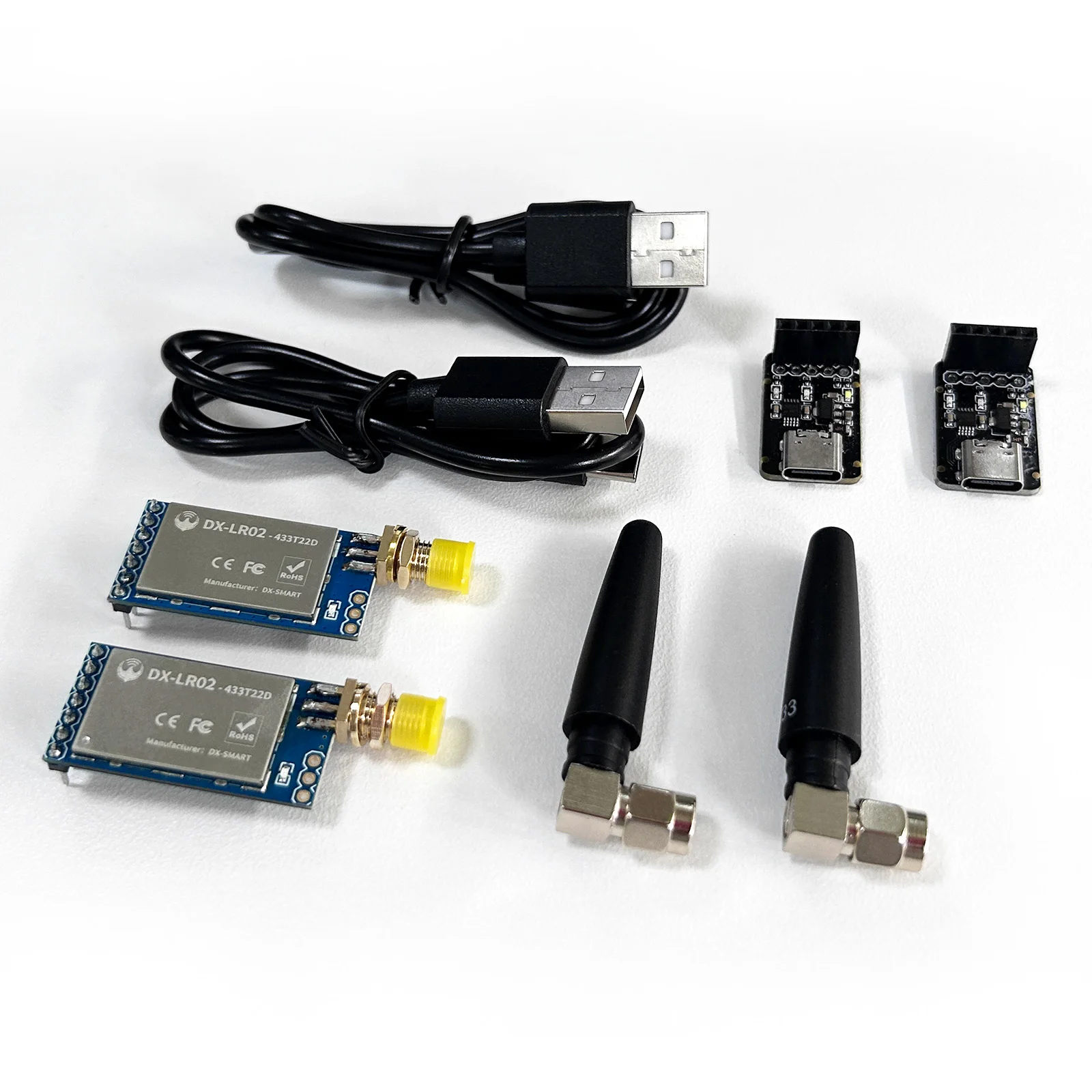 Module LoRa DX-LR02 433MHz 22dBm 5KM, Communication IoT sans fil longue portée pour la mesure/ville/agriculture intelligente