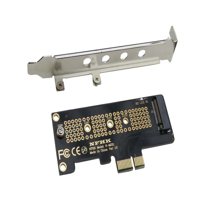 NVMe PCIe X4 X2 Adapter NGFF to M.2 SSD Converter Dual-Channel Support for High-Speed Data Transfer