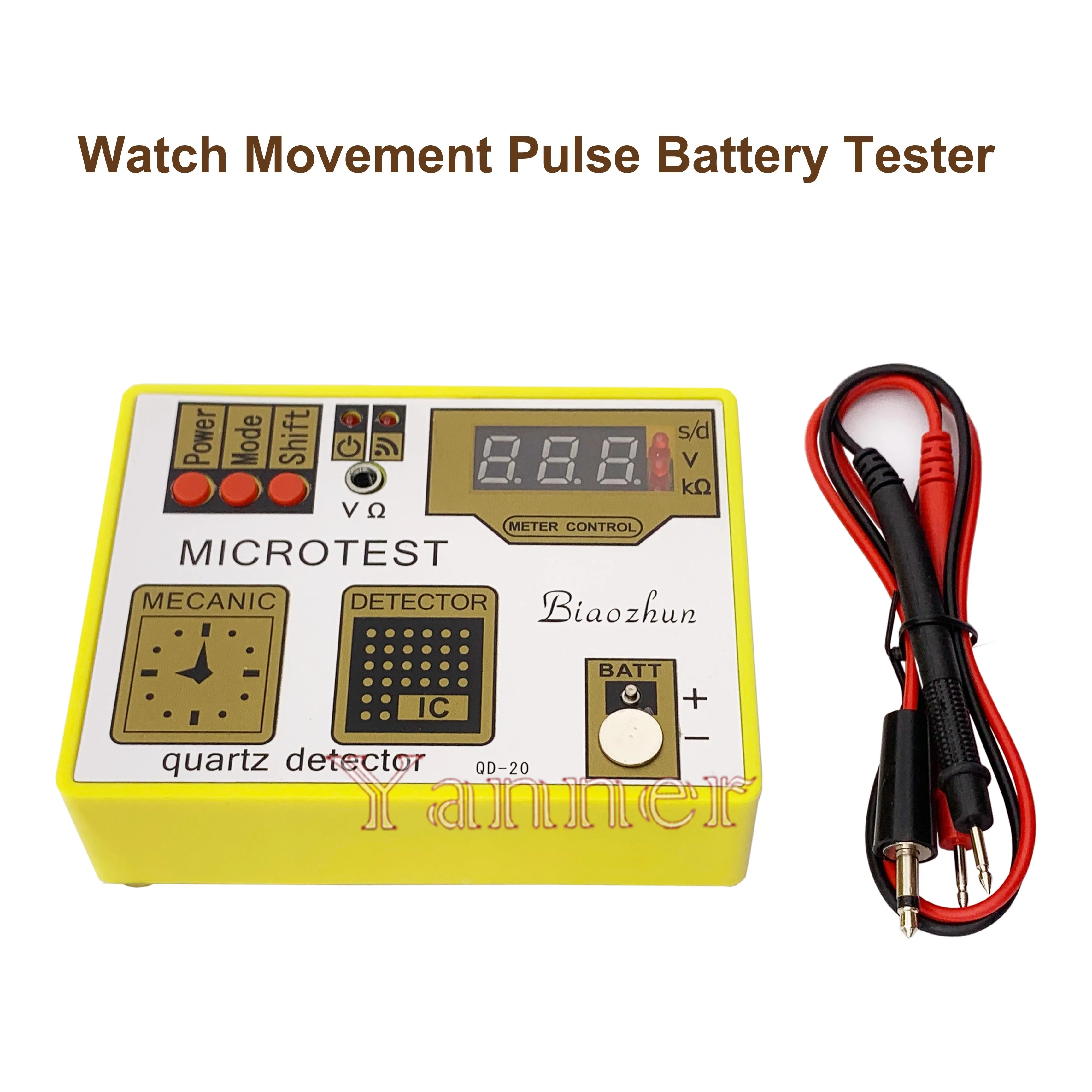 Watch Movement Pulse Battery Test Watch Maintenance Quartz Movement Tester QD-20