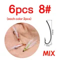 6 piezas de tamaño mixto 8
