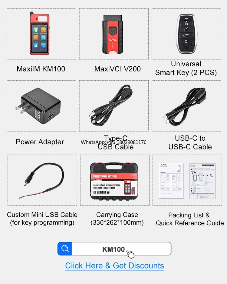 latest autel maxiim km100e km100 ke 100 immo altar  key reprogramming immobiliser car device machine diagnostic scanner