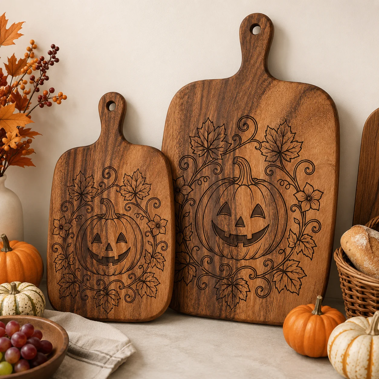 2개/1개 할로윈 나무 조각 커팅보드, 예술적인 조각 - Camp Cutting Board 리뷰 및 가격