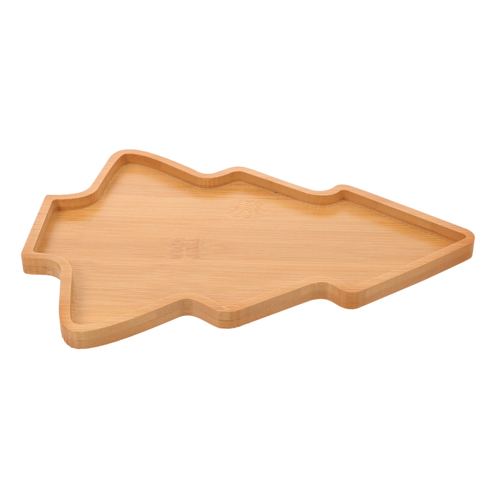 

Unique Xmas Tree Wood Plate Perfect for Restaurants Hotels Sustainable Eco-Friendly Serving Dish Tray Christmas Tree Dish