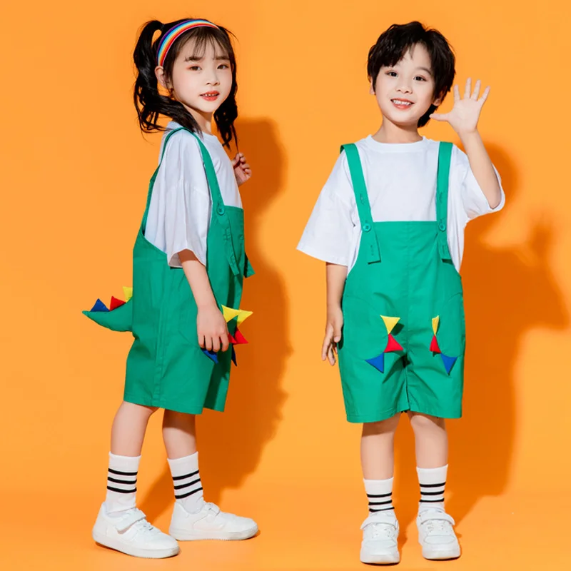 June 1st Kindergarten Performance Clothing Children's Dance Cute Strap Pants Primary School Group Animal Performance Clothing