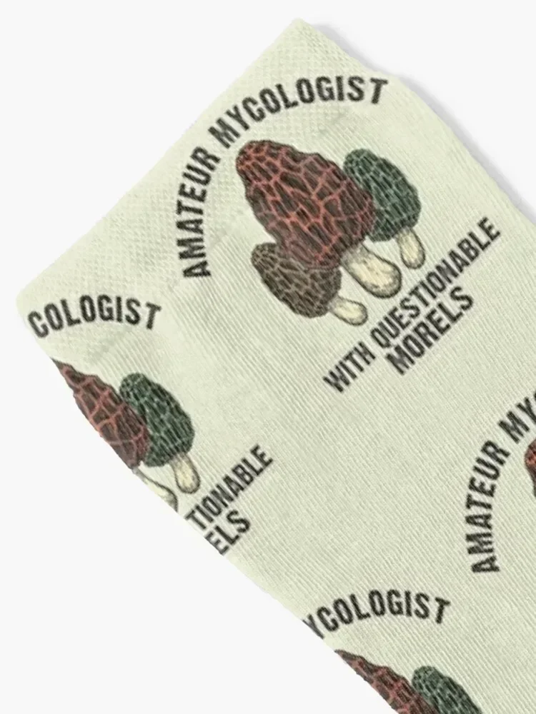 Amateur Mycologist with Questionable Morels biology lover gift Socks Lots fashionable sports and leisure Socks Ladies Men's