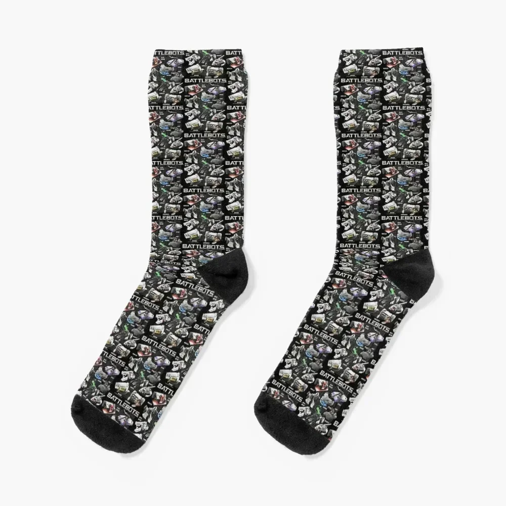 Battle_Bots Group Robot Schematics Socks fashionable custom Rugby with print Socks Women's Men's