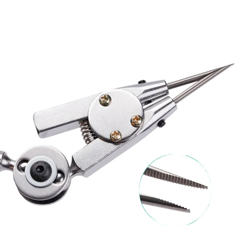 Metal Three-hand Double-head Welding Table with Laying Assistant and Welding Clamp for Jewelry Necklace Making