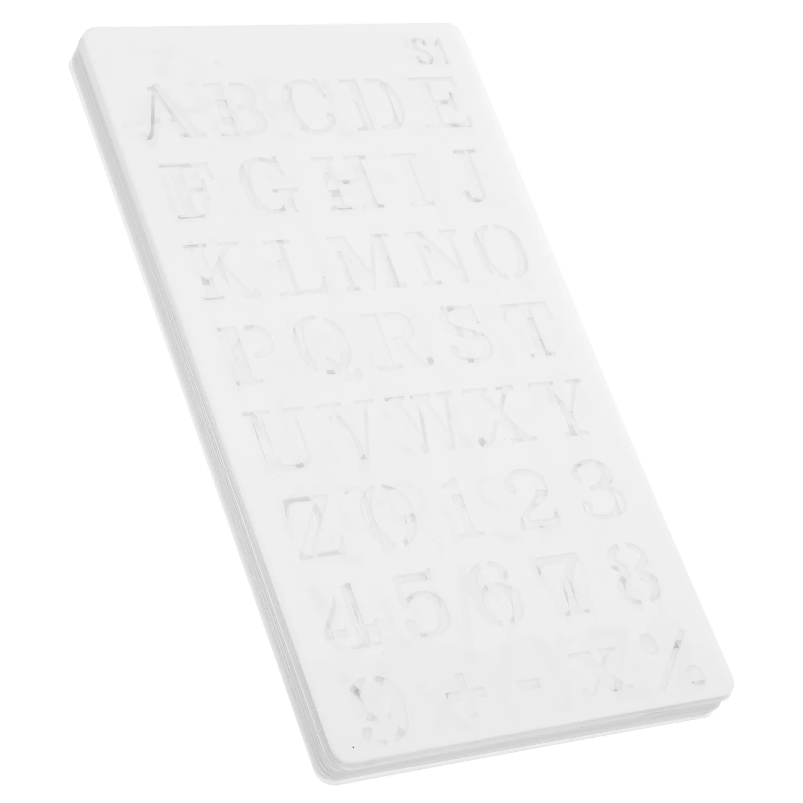 

24 PCS Alphabet Decorate DIY Drawing Template Stencil Stencils Hollow Painting Alphanumeric