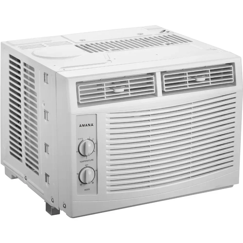 

5,000 BTU Window Air Conditioner for Small Rooms Up To 150 Sq. Ft., Mechanical Controls, Auto Shutoff, Washable Filter