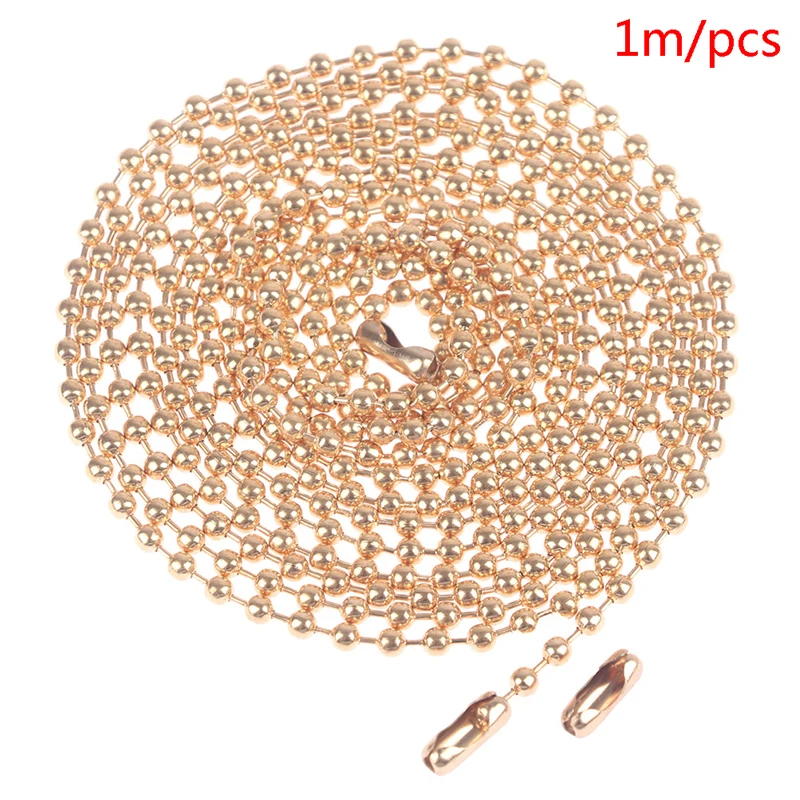 

100cm Vintage Copper Desk Lamp Ceiling Fan Ball Chain Replacement Ceiling Fan Light Lamp Switch Chain Lighting Accessories