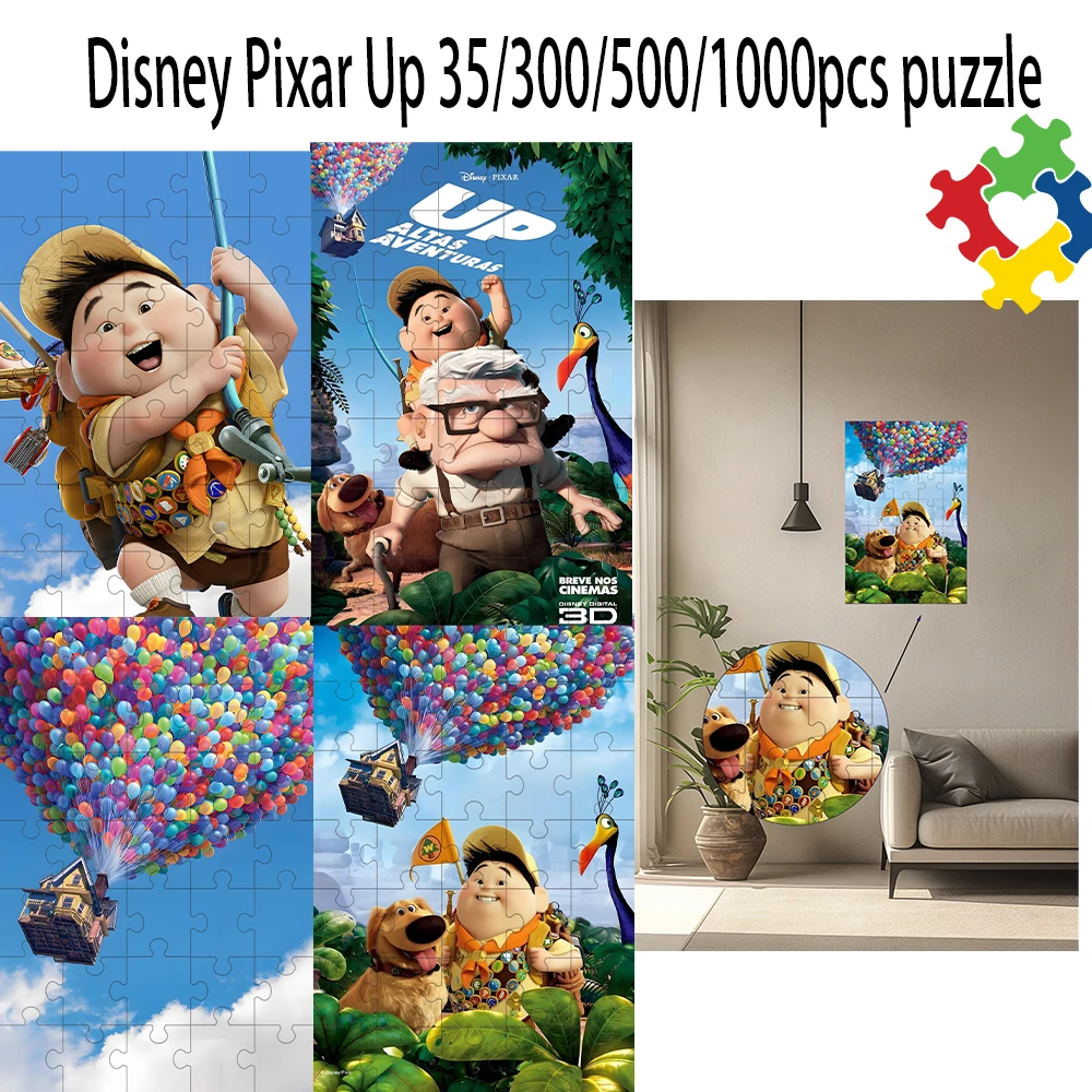 

Disney Pixar Up 35/300/500/1000pcs puzzle wooden onePiece Puzzles for Adults childrenEducational Toys Gifts